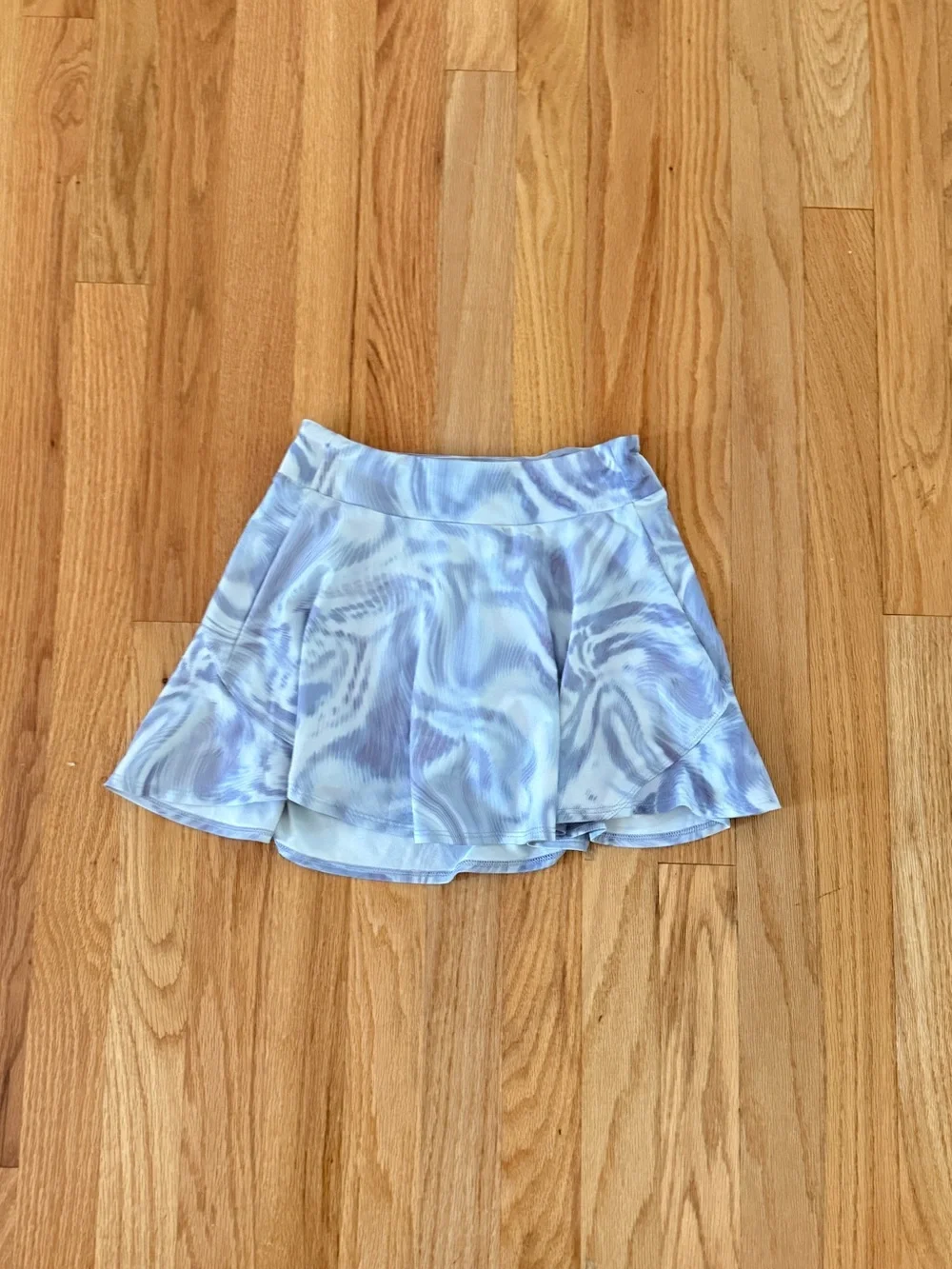 All in Motion Girls Lavender Swirl Athletic Tank & Skort Set, Size Medium (8)